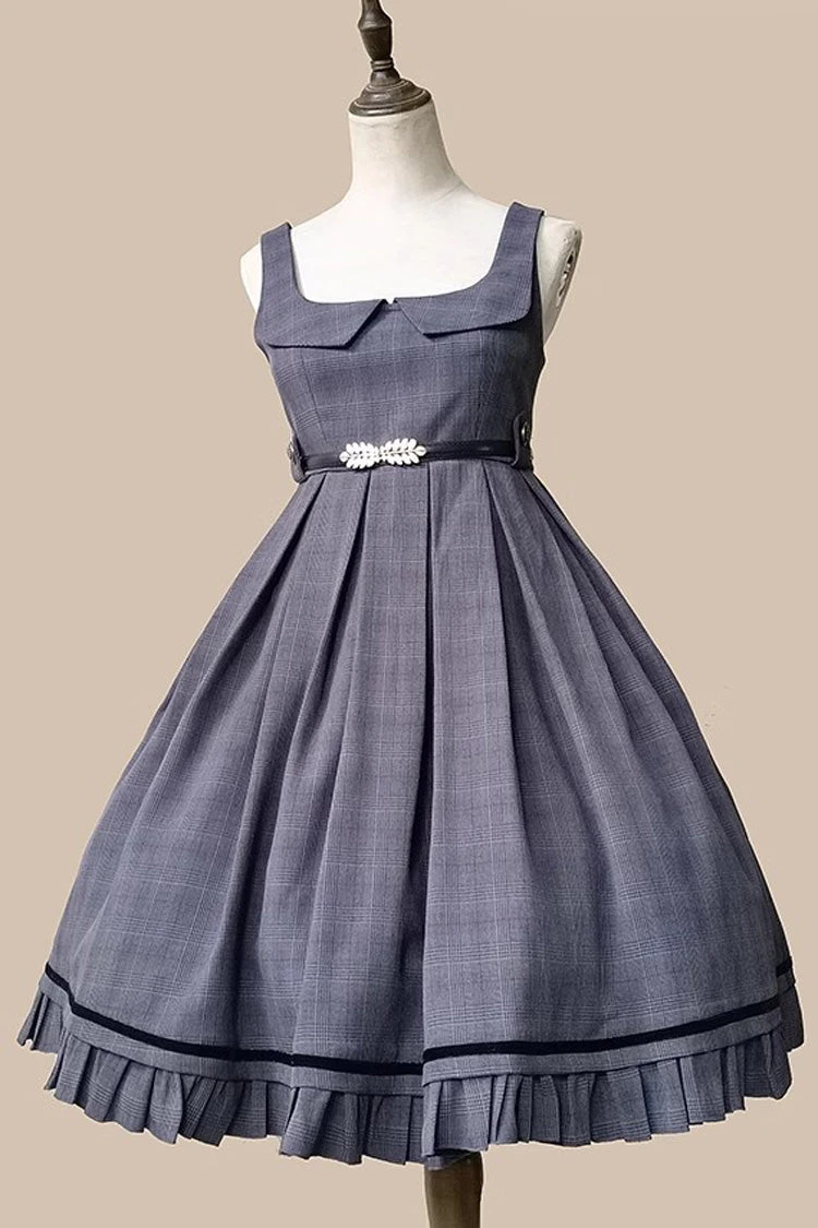 Princess Lost In The Fog Ruffle College Style Elegant Classic Lolita JSK Dress 2 Colors 14 Princess Lost In The Fog Ruffle College Style Elegant Classic Lolita JSK Dress 2 Colors - Image 12