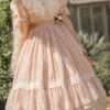 Elegant Vintage Rose Print Multi-Layer Ruffled Sweet Lolita OP Dress -LolitaInside 6cecd2fd12a87807727a6cfed95ea64f