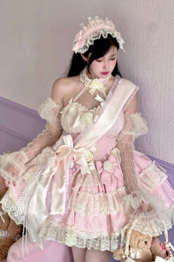 Princess Sleeveless Ruffle Bowknot Lace Sweet Lolita Jsk Dress 4 Colors 28 Princess Sleeveless Ruffle Bowknot Lace Sweet Lolita Jsk Dress 4 Colors -LolitaInside 6e15acb454371180cd4eade569d91f7f