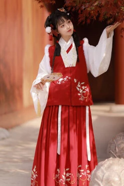 Chinese Ancient Style Collocation Waistcoat Sweet Hanfu Dress -LolitaInside 6ff5f057a619dd62a3a01be392a5e74d