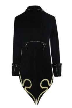 Golden Disc Flowers Hand Embroidered Gothic Mens Coat -LolitaInside 708f480ebe14295a10619a4b03548645