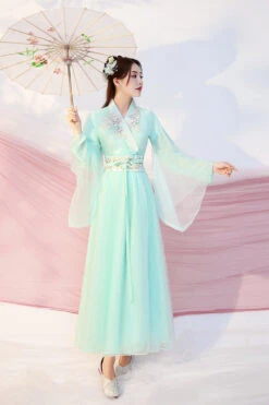 Chinese Ancient Style Fairy Air Dance Performance Hanfu Dress -LolitaInside 741a19abed54647ebff1f4ae4a0bbf42