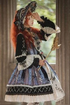 Multi-Color Finches In The Mirror Print Cardigan Long Sleeves Princess Ruffled Classic Lolita OP Dress -LolitaInside 782455d7897eb650a430c86ba1d72316