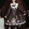 Black Navy Collar Long Sleeves Butterfly Print Ruffle Bowknot Gothic Elegant Princess Lolita Dress 2 Black Navy Collar Long Sleeves Butterfly Print Ruffle Bowknot Gothic Elegant Princess Lolita Dress -LolitaInside 78472dc3d08cfc1f6cec2e6472bad4f0