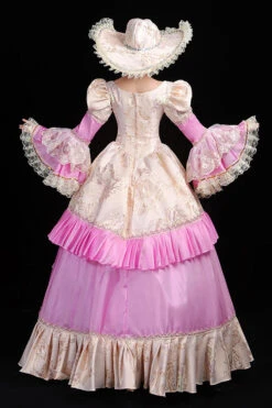 Trumpet Sleeves High Waisted Ruffled Multi-Layer Hollow Embroidery Print Victorian Lolita Prom Dress -LolitaInside 7add5dbd233318e24297c9db01697322