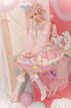 Pink Candy Party Lace Long Sleeves Bowknot Multi-Layer Ruffled Sweet Lolita JSK Dress 7 Pink Candy Party Lace Long Sleeves Bowknot Multi-Layer Ruffled Sweet Lolita JSK Dress -LolitaInside 7e44054a032edd0fd632097667f28c64