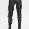 Black Removable Right Side Zipper Faux Leather Men's Punk Pants -LolitaInside 816415c814b882c4ddf68a8c8aea7c23