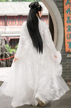 White Lady Chinese Style Fairy Sweet Hanfu Dress Full Set 11 White Lady Chinese Style Fairy Sweet Hanfu Dress Full Set -LolitaInside 827d457f0bfeeda6deaa76468ca10931
