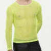 Ellow Gothic Elasticity High Neck Long Sleeve Mesh Men's Shirt -LolitaInside 85ceab2f1c0ee06ac763808896f65d01