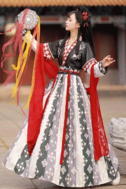 Ancient Tang Dynasty Embroidery Printing Sweet Hanfu Dress -LolitaInside 86d444d6e659274477c514d76846cf4c