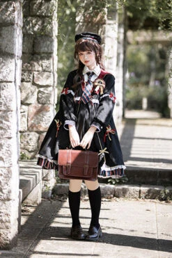 Magic Academy Witch Alchemy Long Sleeves Gothic Lolita OP Dress 4 Colors -LolitaInside 873e67e3062af0e89bb4726c91c8f0cf