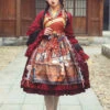 Multi-Color Nightmare Print Japanese Ruffle Bowknot Sweet Lolita Jsk Dress -LolitaInside 881019a5c8e7b30fb28948a732ebcf71