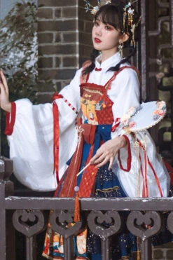 Blue Ukiyoe Cat & Waves Print Sleeveless Multi-Layer Sweet Lolita JSK Dress -LolitaInside 8822cd435de252f7944ef40dbac552ef