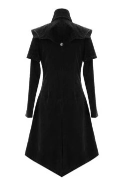 Black Hand Embroidered Cape Collar Velveteen Gothic Mens Coat -LolitaInside 8d5d80b5d1bbe82b7b3ed2ef19e591aa