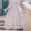 Multi-Color Chinese Style Elegant Flower Wall Print Sweet Lolita Dress -LolitaInside 92e1846f503ec58f1ef7c98fd5e65521