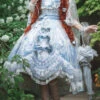 Blue The Key To The Secret Realm Gorgeous Wedding Princess Sweet Lolita Dress Set -LolitaInside 931c40b592375c61652f0ad4578580f0