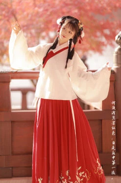 Chinese Ancient Style Collocation Waistcoat Sweet Hanfu Dress -LolitaInside 97d5aa45fe57d80c2b05a9e3aa3c8f3e