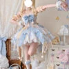 Blue Hanayome Bowknot Sweet Princess Lolita Dress -LolitaInside 986b7d230ef73813014e23a955b06645