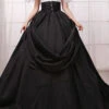 White/Black Stitching Short Sleeves High Waisted Back Zipper Bowknot Victorian Lolita Prom Dress -LolitaInside 9903fca4d10bb72b9a0ef4f8381f9d18