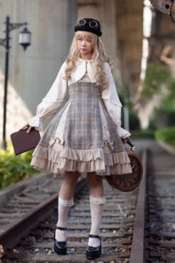 Multi-Color Backlight Memoirs Elegant Slim Bowknot Sleeveless Ruffle Classic Lolita Dress -LolitaInside 9a1cb786dd167ae4f406d1cf172b50f7