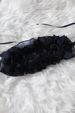 Black Lace Cool Angel Short Sleeves Bowknot Ruffle Gothic Lolita Dress -LolitaInside 9a9367686cd8052fbc2f1aa033c0b121