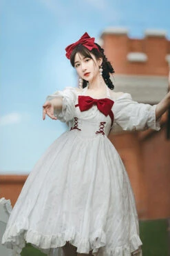White Roman Covenant Boat Neck Long Sleeves Ruffle Classic Lolita Dress 19 White Roman Covenant Boat Neck Long Sleeves Ruffle Classic Lolita Dress -LolitaInside 9afc42f0590966d4b7c6b918bb9fd7f0