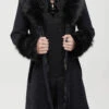 Black Gothic Vintage Button Decoration Removable Fur Collar Men's Coat -LolitaInside 9c1f9cf514b7aa51e62e405f99b96b30