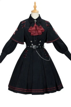 Black Punishment Execution Officer Series Military Style Shirt And Skirt Set Gothic Lolita Dress -LolitaInside 9e6a114f39126d5be9d94048f82d6aa8