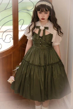 Dark Green Noble Retro Elegant Country Poetry Classic Lolita Dress 17 Dark Green Noble Retro Elegant Country Poetry Classic Lolita Dress -LolitaInside 9f03e8a405b3faac928e905871fac528