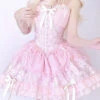 Pink Tube Top Sleeveless Blowknot Ruffled Sweet Lolita Tiered Dress 1 Pink Tube Top Sleeveless Blowknot Ruffled Sweet Lolita Tiered Dress -LolitaInside 9f5a6c3b765ee6862dea140f274059f8 3c57becc c556 441a b899 7511de46633b
