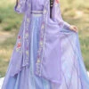Purple Chinese Style Song Dynasty Exquisite Embroidery Three Piece Sweet Hanfu Dress -LolitaInside a343758815967e902a9f2394c2f74199