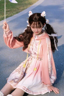 Pink Beginning Of Sun And Moon Series Printing Sweet Lolita JSK Dress And Hoodie Set -LolitaInside af3856e5d0542e13f9f19f3695979491 8fa16973 09b6 4bcd bd2b 946cf4b3d4e6