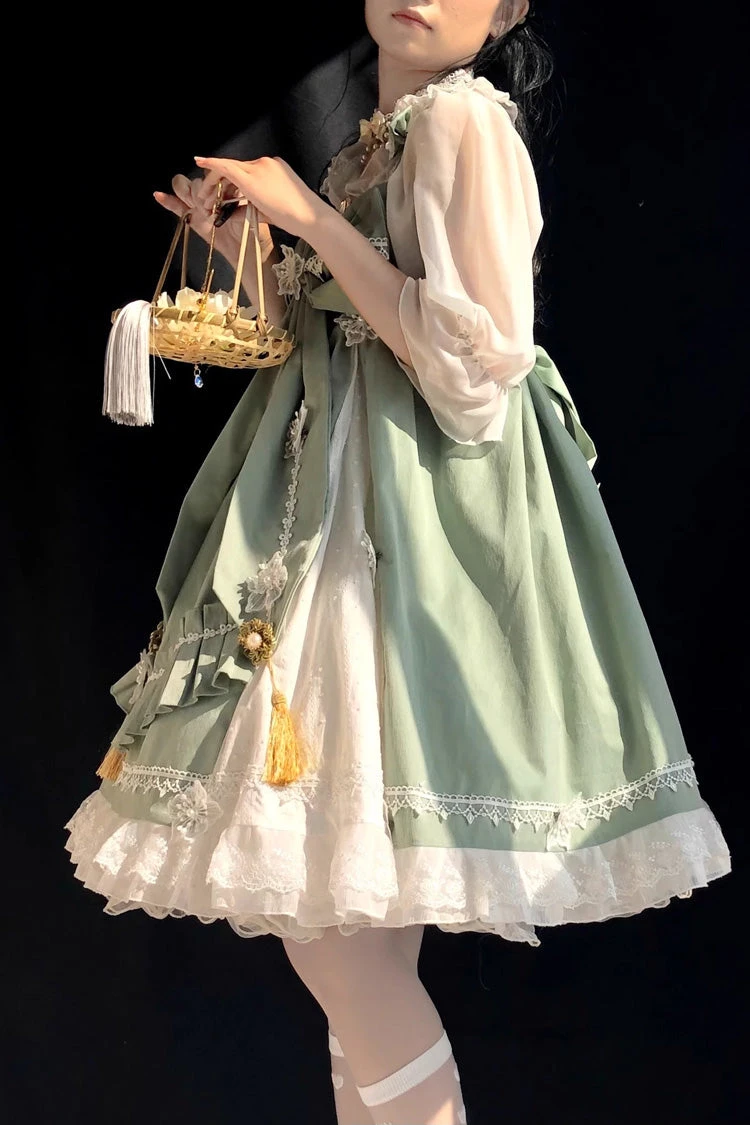 Chinese Style Rainbow Fairy Elegant Sweet Lolita JSK Dress 3 Colors 7 Chinese Style Rainbow Fairy Elegant Sweet Lolita JSK Dress 3 Colors - Image 5