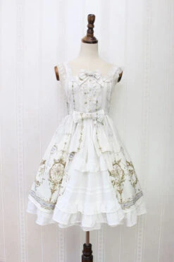 Angel Cross Print Lace Bowknot Cardigan Ruffled Sweet Lolita JSK Dress -LolitaInside b1a747efd54682489d811fcbf77a131b