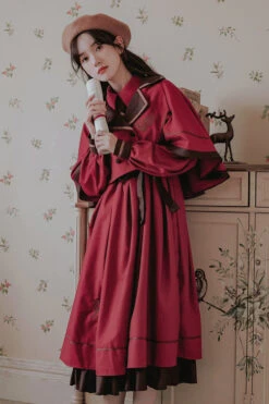 Vintage College Style Lapel Collar Long Sleeves Double Paneled Hem Sweet Lolita Dress -LolitaInside b2207673c69dd7c7b0fadb405f9d977e 1f0cfe65 1411 4a9d 8d33 c04036a4931b