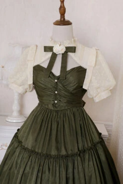 Dark Green Noble Retro Elegant Country Poetry Classic Lolita Dress 21 Dark Green Noble Retro Elegant Country Poetry Classic Lolita Dress -LolitaInside b641f690e3d8d65d46db2bf0645c7e28