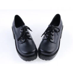 Black Synthetic Leather Round Toe Military Style Platform Lolita Shoes 10 Black Synthetic Leather Round Toe Military Style Platform Lolita Shoes -LolitaInside b8766e5040b28a92de2919f90acbccc1