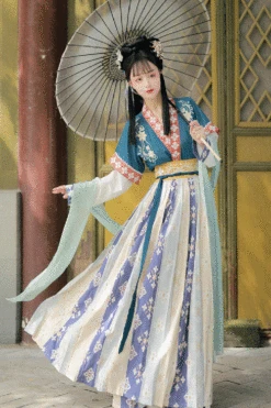 Ancient Tang Dynasty Embroidery Printing Sweet Hanfu Dress -LolitaInside b8e0cca22020b5a5511f6c2ee8f54193