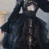 Black God's Salvation Lace Ruffled Gothic Lolita JSK Strapless Dress 2 Black God's Salvation Lace Ruffled Gothic Lolita JSK Strapless Dress -LolitaInside bcaeb2fd67f1832fec6bc7faa9512b6c