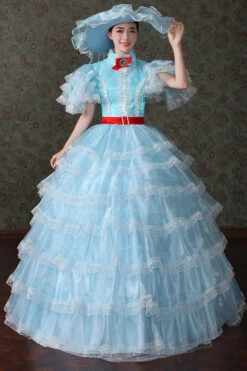 Court Style High Waisted Multi-Layer Victorian Lolita Dress -LolitaInside bcb62defe03fece69b76ddb93029ea1d