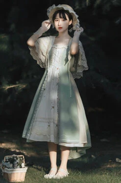 Multi-Color Vintage Pastoral Lace Floral Classic Lolita Jsk Dress -LolitaInside bd3c7248e7940d5d865b06cb39eaf4c7