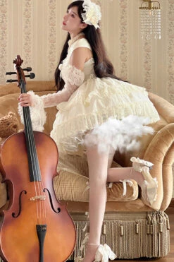 Princess Sleeveless Ruffle Bowknot Lace Sweet Lolita Jsk Dress 4 Colors 20 Princess Sleeveless Ruffle Bowknot Lace Sweet Lolita Jsk Dress 4 Colors -LolitaInside bd426d011c011646f644f9b50d335251