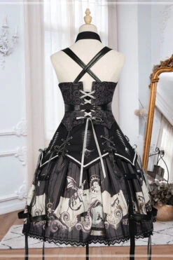 Black New Pirate Ship Print Full Set Gothic Lolita JSK Dress -LolitaInside be12732593a3524d091a20b8700233d5