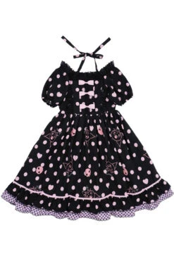 Black Short Sleeves Kulomi Print Ruffle Bowknot Alice Sweet Lolita Dress 9 Black Short Sleeves Kulomi Print Ruffle Bowknot Alice Sweet Lolita Dress -LolitaInside bebc0b6a5e49b4827de8ee0786f9ccaa