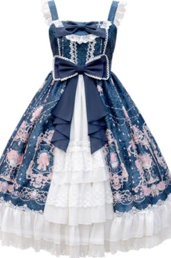 Headbow Ruffled Princess Crown Print Cardigan Sweet Lolita JSK Tiered Dress -LolitaInside bef64faf86b2fb0c9b0a3cd1af4026cc