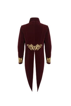 Red Totem Embroidered Swallow Tailed Men's Gothic Coat -LolitaInside c27ca4556e8c247cefbc9ab937a6271b