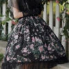 Black Elegant Vintage French Rose Print Square Collar Ruffled Classic Lolita OP Dress 1 Black Elegant Vintage French Rose Print Square Collar Ruffled Classic Lolita OP Dress -LolitaInside c29e01babc8afe62efa4c0776895930a