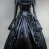 Black Square Collar Long Sleeves Cardigan Victorian Gothic Lolita Dress -LolitaInside c6ac7910d2b8fd2a7b1e3e3b151fb0d9
