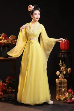 Chinese Ancient Style Fairy Air Dance Performance Hanfu Dress -LolitaInside cc1e40fc32458d440d44a425d34ce6a0