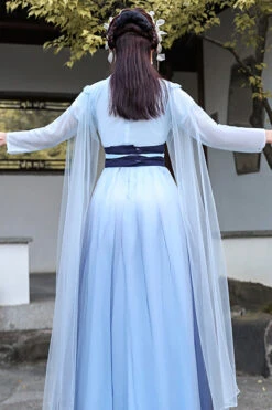 Blue Glazed Chest Embroidered Sweet Hanfu Dress 11 Blue Glazed Chest Embroidered Sweet Hanfu Dress -LolitaInside cc7006f0fcea37647ed68f78bee00223